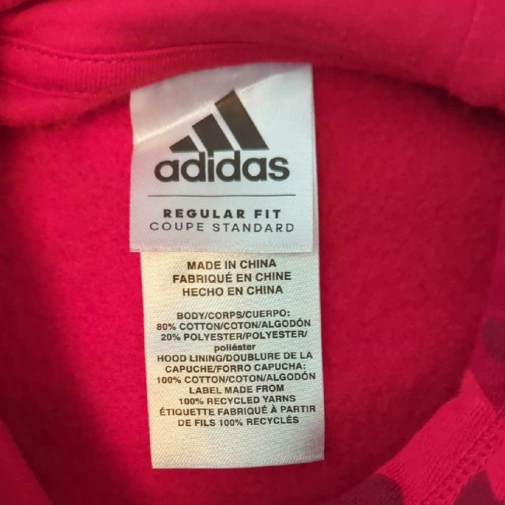Adidas Kids Red Camo Hoodie - Picture 4 of 5